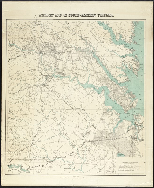 Military Map of South-Eastern Virginia