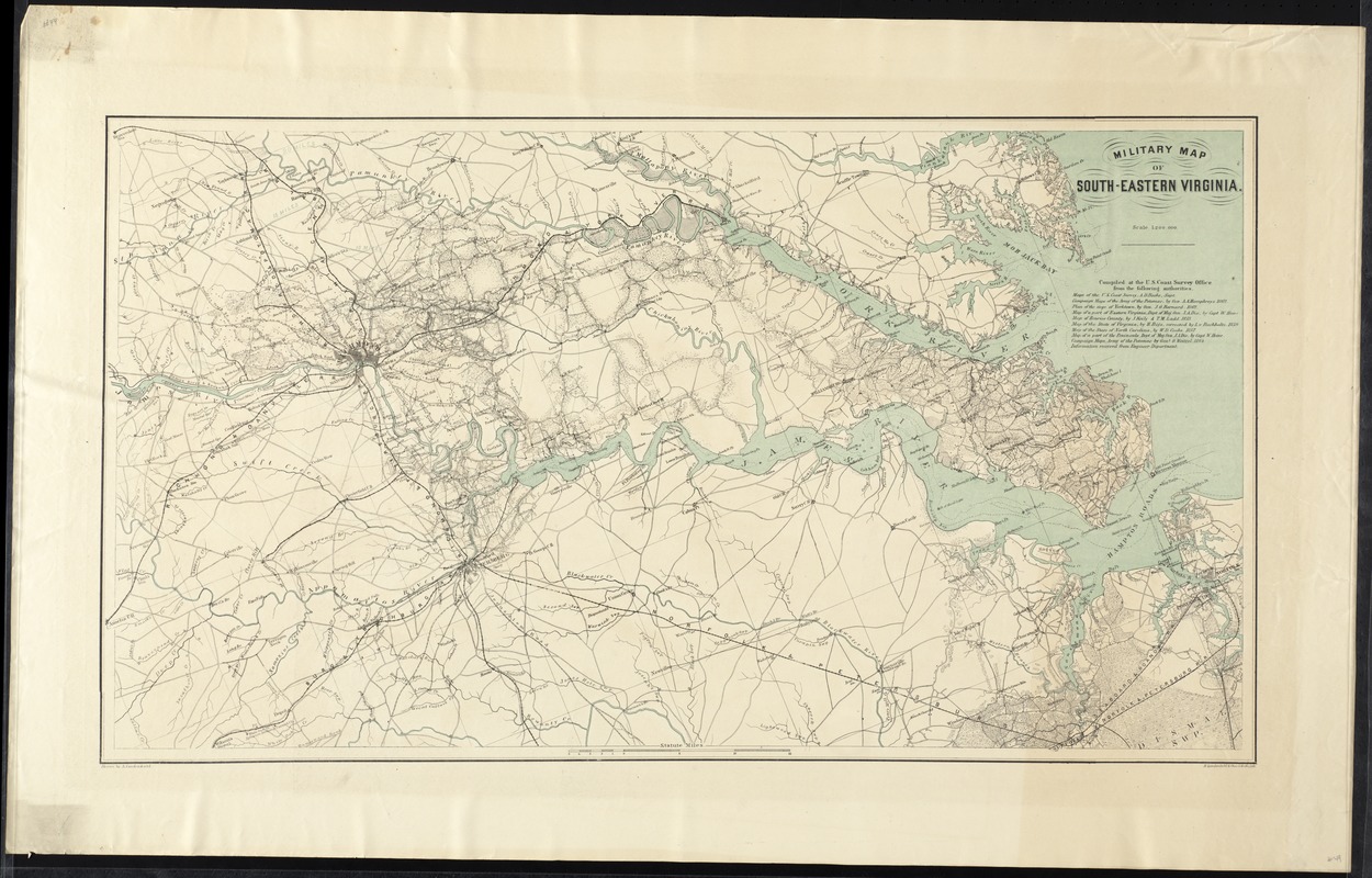 Military Map of South-Eastern Virginia