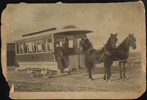 Brockton's first horse car