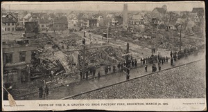 Ruins of the R. B. Grover Co. Shoe Factory fire