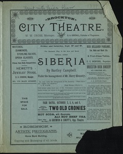 Siberia--under the management of Mr. Harry Kennedy