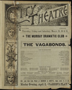 The vagabonds--The Murray Dramatic Club