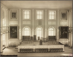 Boston, Massachusetts. Faneuil Hall. Interior