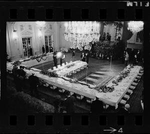 Reception hall for King Saud dinner