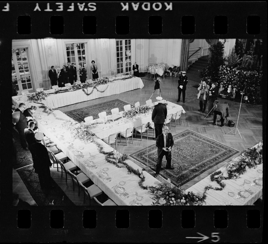 Reception hall for King Saud dinner