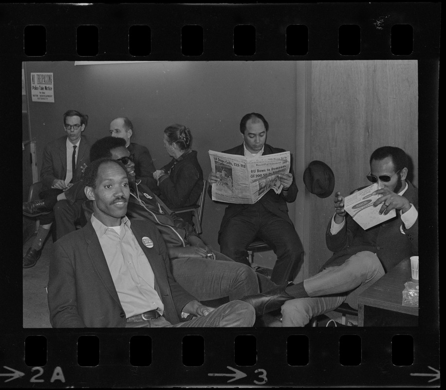 Occupants during sit-in at Boston Redevelopment Authority South End office