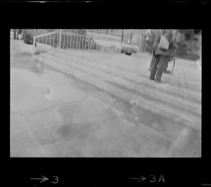 Man on steps