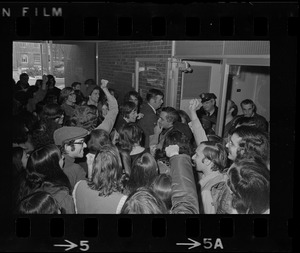 Brandeis University sit-in during meeting of picking new president