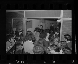 Brandeis University sit-in during meeting of picking new president