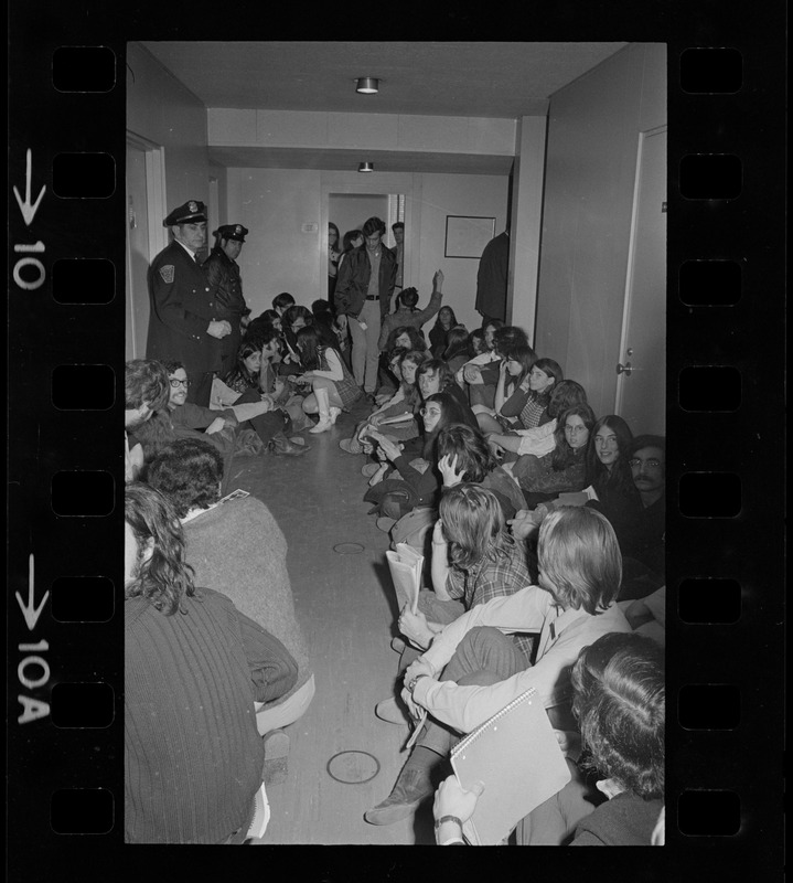 Brandeis University sit-in during meeting of picking new president