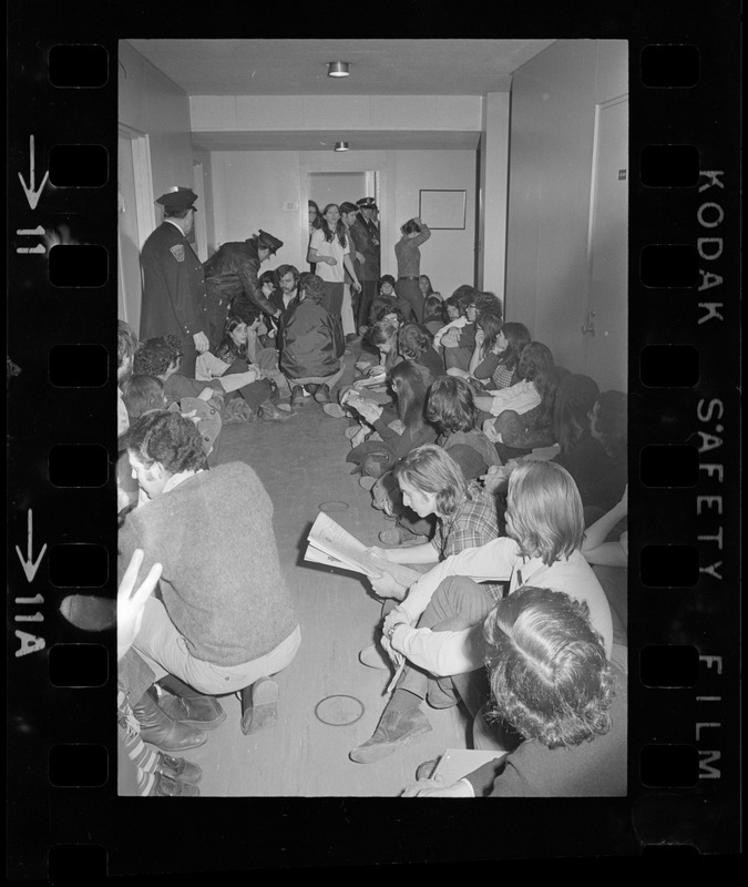 Brandeis University sit-in during meeting of picking new president