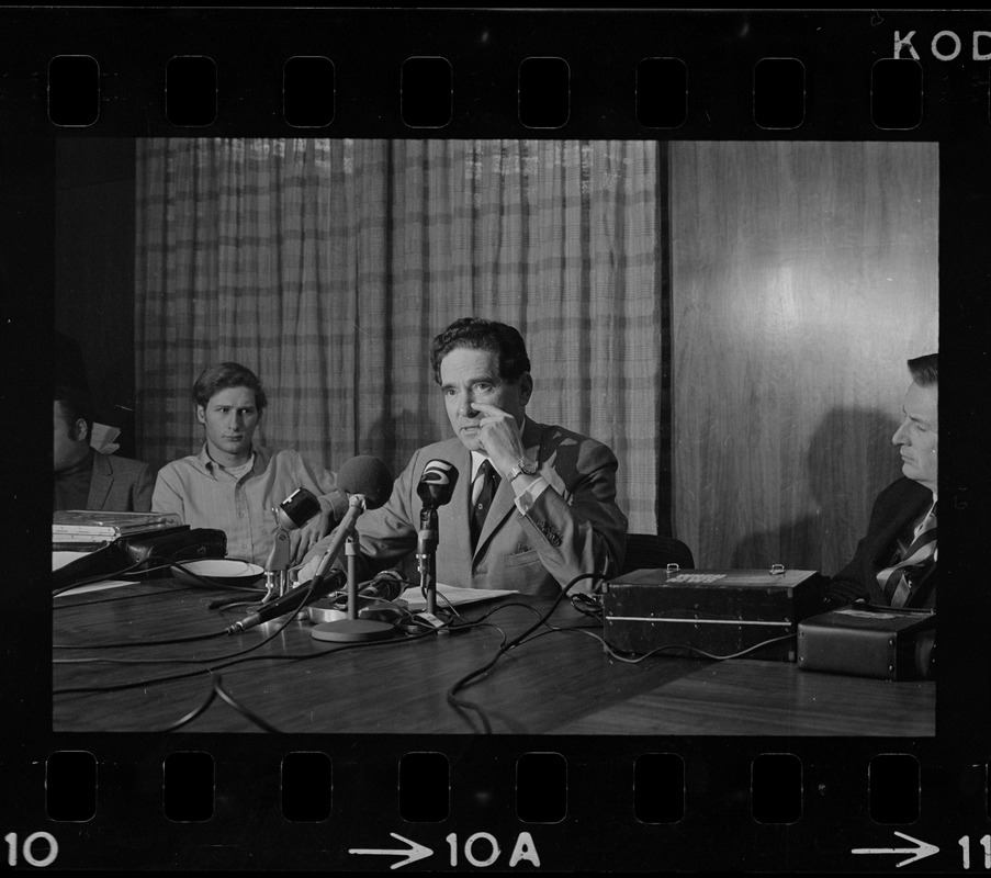 Brandeis University President Morris Abram At Press Conference During ...