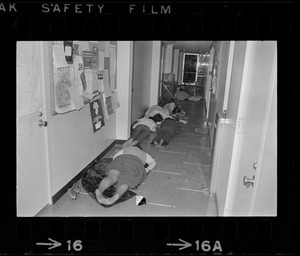 Students sleep in hallways of Brandeis University