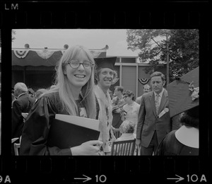 Students at Brandeis University commencement exercises