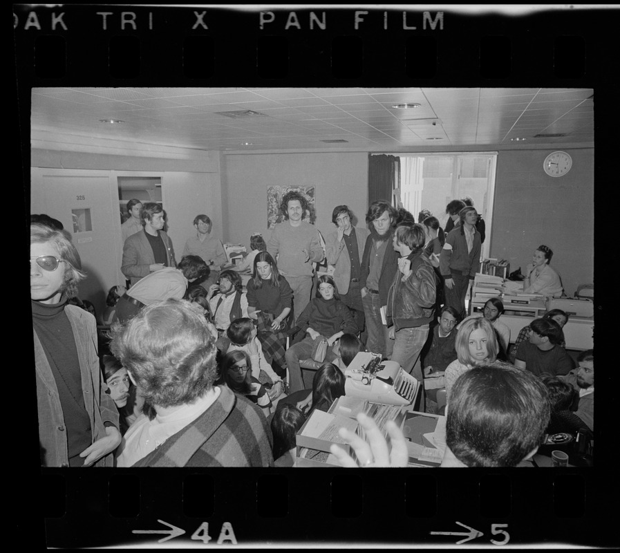 Students for a Democratic Society stage sit-in inside a Boston University building