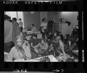 Students for a Democratic Society stage sit-in inside a Boston University building