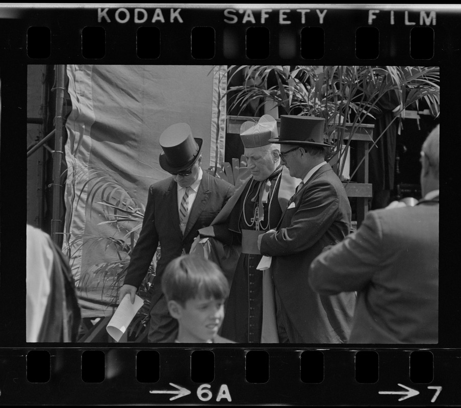 Richard Cardinal Cushing at Boston College commencement