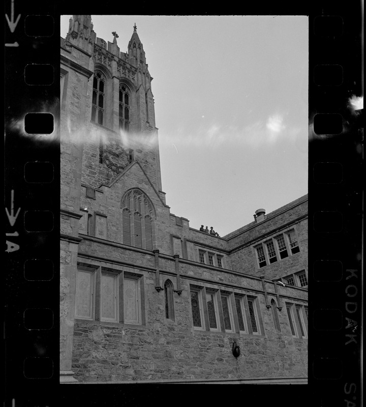 Gasson Hall during Boston College sit-in