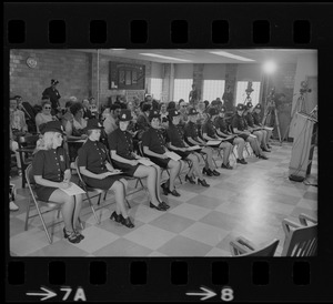 First graduating class of female police officers assigned to Divisions Four and One