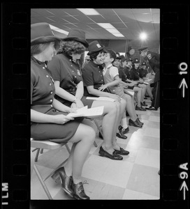 First graduating class of female police officers assigned to Divisions Four and One
