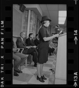 Female officer addresses first graduating class of female police officers