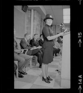 Female officer addresses first graduating class of female police officers