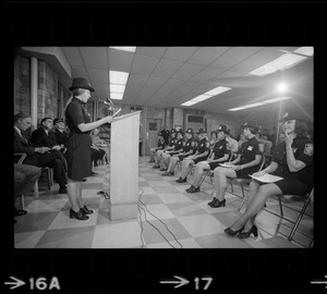 Female addresses first graduating class of female police officers