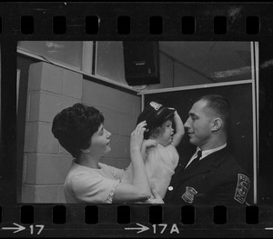 Eager young rookie police officers -- 47 of them -- after completing extensive training at the Boston Police Department Academy in South End, joined ranks of hubs 'finest' at graduation ceremonies at VFW Post, Morton st., Dorchester. At invitation of the commission, members of their families were invited