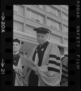 Senator Edward W. Brooke during Boston University commencement