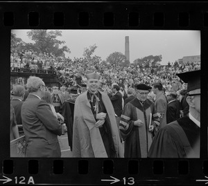 Terence Cardinal Cooke of New York at Boston College commencement exercises