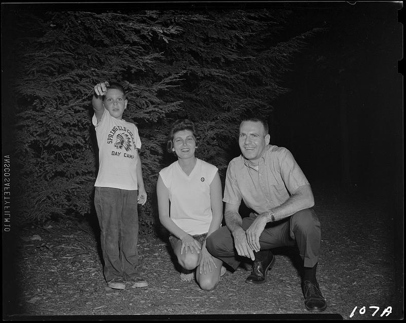 Camper with two counselors