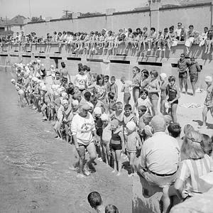 Swimming race, municipal beach, New Bedford