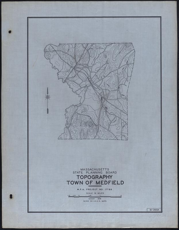 Topography Town of Medfield Digital Commonwealth