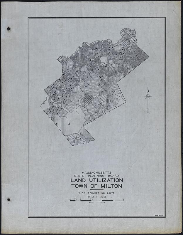 Land Utilization Town of Milton Digital Commonwealth