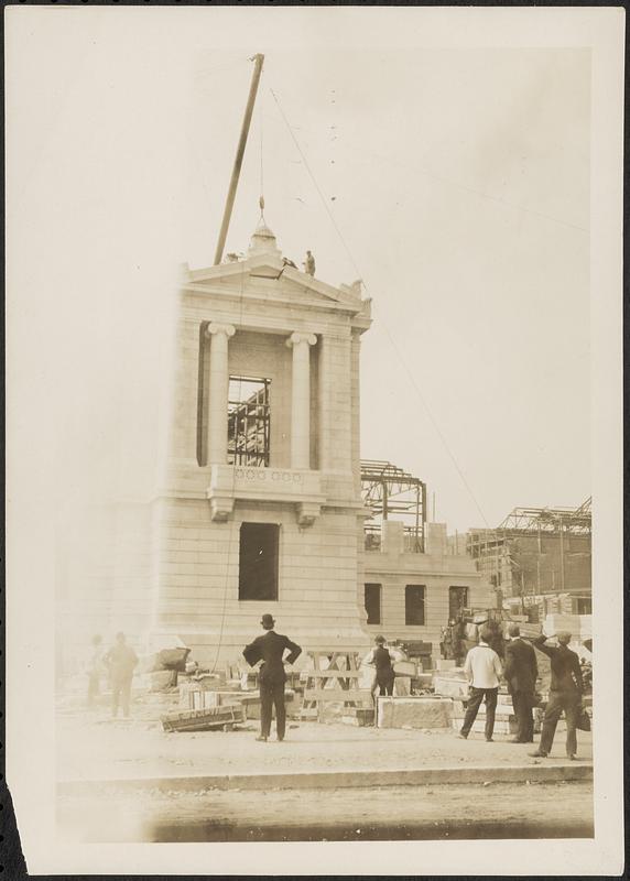 Construction of the Museum of Fine Arts, Boston