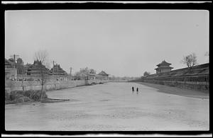 Frozen moat around the Forbidden City