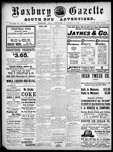 Roxbury Gazette and South End Advertiser, December 15, 1900