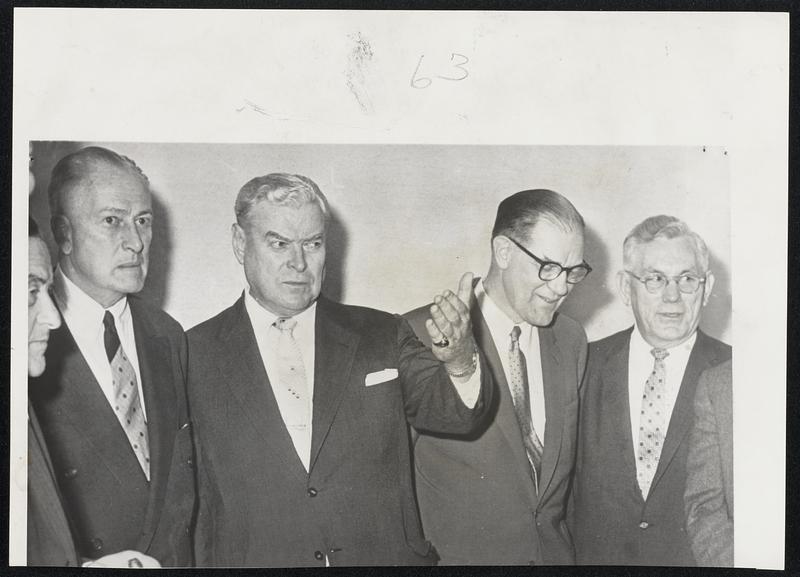 Steel Negotiations in summit session pose at Pittsburgh hotel before ...