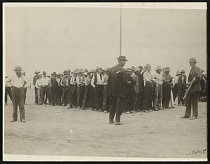 Four Killed Seven Shot. Militia Called Out at Wheatland California Hop Strike. Strikers waiting under guard of sheriffs posse for pay.