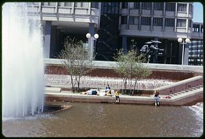 Fountain, Boston City Hall plaza