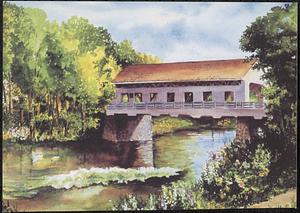 Pepperell Covered Bridge painting