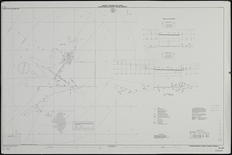 Airport obstruction chart, OC 506, Chadron Municipal Airport, Chadron, Nebraska