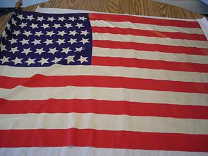 Silk U.S. flag with 46 stars