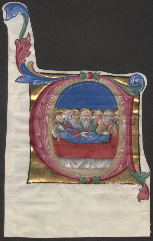 Cutting from a 15th-century antiphonal