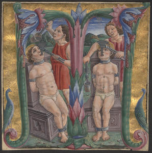 Cutting from a 15th-century Italian choirbook