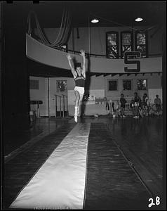 SC gymnast doing a tumbling run