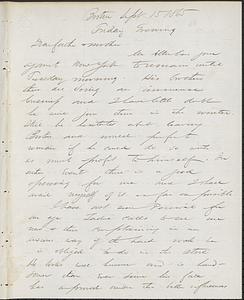 Letter from John D. Long to Zadoc Long and Julia D. Long, September 15, 1865