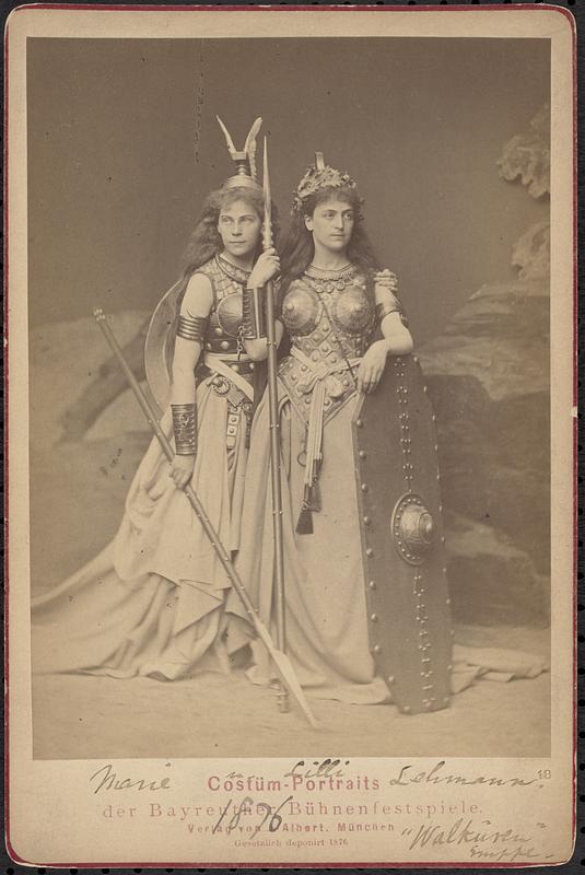 Marie und Lilli Lehmann "Walküren gruppe" 1876