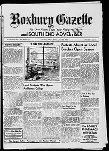 Roxbury Gazette and South End Advertiser, June 15, 1956