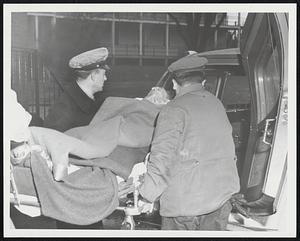 Nathan Levin collapsed when he heard his house was inundated. Weather Storms Nov. 6-7, 1953